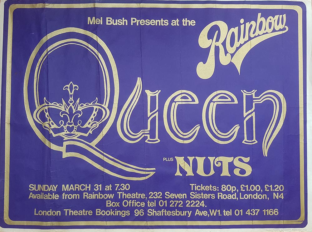 Queen - 1975 Rainbow Poster