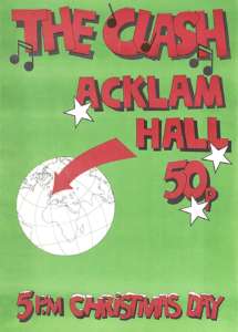 The Clash - Aklam Hall Poster