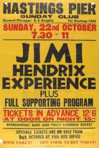 Jimi Hendrix - 1967 Hastings Pier Poster